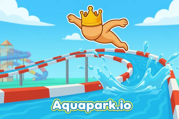 Aquapark.io jeu de course toboggan