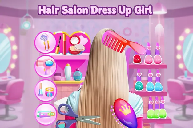 Hair Salon Dress Up Girl Jeu En Ligne